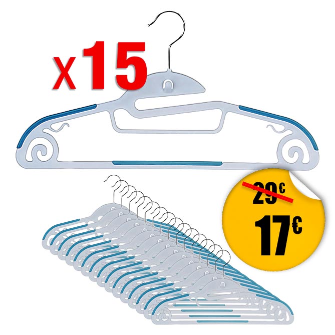 Pack 15 Perchas Magic Deluxe TENDEX